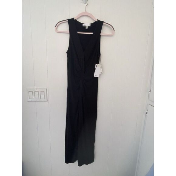 Nordstrom Dresses & Skirts - New - Nordstrom Rack Sz XS Sleeveless MIDI Dress Black Ruched Knot Front